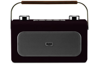 Bush Classic Leather DAB/FM Radio - Aubergine